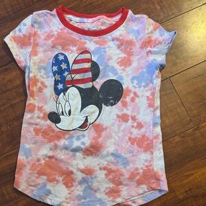 Disney Minnie Mouse Patriotic Tie-Dye T-Shirt